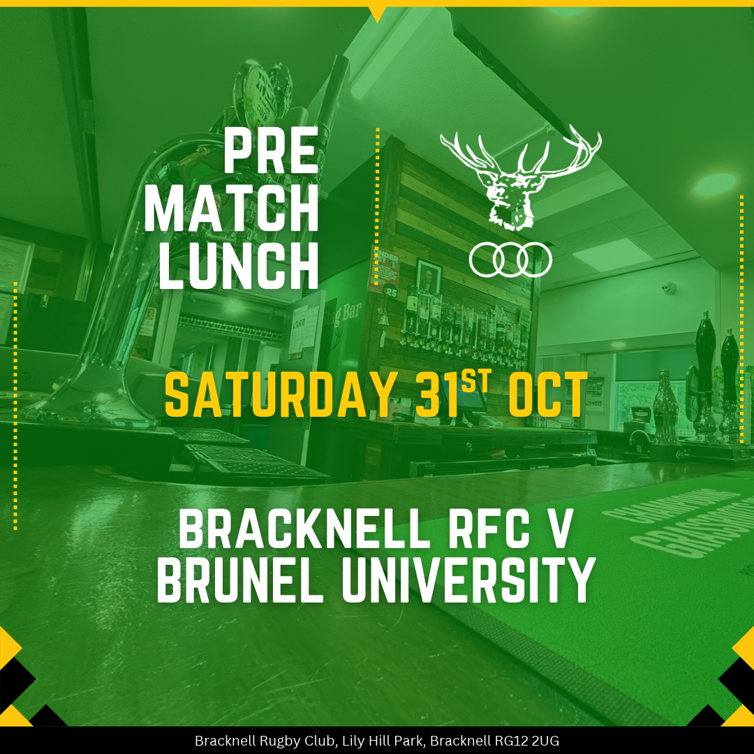 Pre-Match Lunch - Saturday 31st October 2026